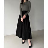 ポロリブニットドッキングワンピース | JUNOAH | 詳細画像5 