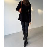 シャギーペプラムニットトップス | JUNOAH | 詳細画像3