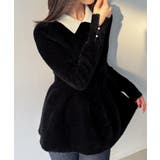 シャギーペプラムニットトップス | JUNOAH | 詳細画像5