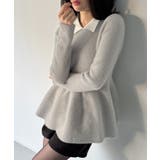 シャギーペプラムニットトップス | JUNOAH | 詳細画像7