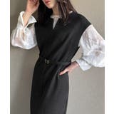 キーネックIラインロングワンピース | JUNOAH | 詳細画像6 