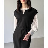 キーネックIラインロングワンピース | JUNOAH | 詳細画像8 