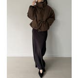 スタンドカラーリボン中綿アウター | JUNOAH | 詳細画像11