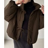 スタンドカラーリボン中綿アウター | JUNOAH | 詳細画像14