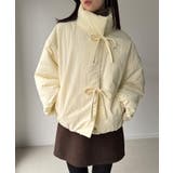 スタンドカラーリボン中綿アウター | JUNOAH | 詳細画像18