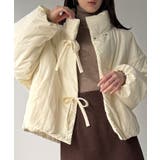 スタンドカラーリボン中綿アウター | JUNOAH | 詳細画像19