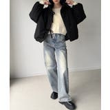 スタンドカラーリボン中綿アウター | JUNOAH | 詳細画像8