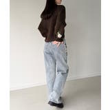 花柄ジャガードショートニット | JUNOAH | 詳細画像12