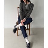 フリルレイヤードニットプルオーバー  | JUNOAH | 詳細画像2 