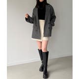 チェック柄ジャケットコート | JUNOAH | 詳細画像10 