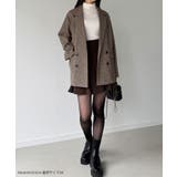 チェック柄ジャケットコート | JUNOAH | 詳細画像2 