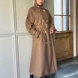 2wayスタンドカラーロングコート[品番：AMTW0002863]｜JUNOAH
