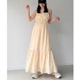 クリーム | シャーリングベアキャミワンピース | JUNOAH