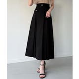 ベルト付きボックスプリーツミディスカート | JUNOAH | 詳細画像5