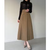 ベルト付きボックスプリーツミディスカート | JUNOAH | 詳細画像6