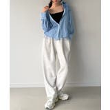 チュールレイヤードストライプシャツ | JUNOAH | 詳細画像10 