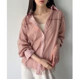 チュールレイヤードストライプシャツ | JUNOAH | 詳細画像14 