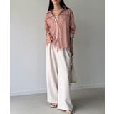 チュールレイヤードストライプシャツ | JUNOAH | 詳細画像15 