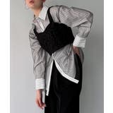 チュールレイヤードストライプシャツ | JUNOAH | 詳細画像5 