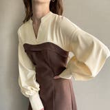 ブラウン | シャツドッキングカルゼワンピース | JUNOAH
