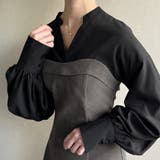 チャコール | シャツドッキングカルゼワンピース | JUNOAH