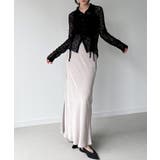 カットレースポロ衿カーディガン | JUNOAH | 詳細画像1