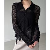 カットレースポロ衿カーディガン | JUNOAH | 詳細画像2