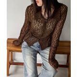 カットレースポロ衿カーディガン | JUNOAH | 詳細画像6