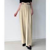 ウェーブハイウエストツータックワイドパンツ | JUNOAH | 詳細画像2