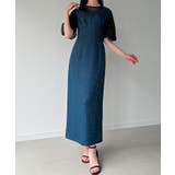 ネイビー | ジャガードバックレースアップジャンスカ | JUNOAH