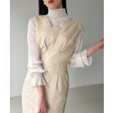 ジャガードバックレースアップジャンスカ | JUNOAH | 詳細画像3