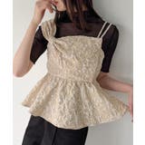 ビッグリボンジャガードキャミソール | JUNOAH | 詳細画像1 