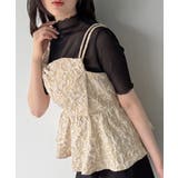 ビッグリボンジャガードキャミソール | JUNOAH | 詳細画像2 