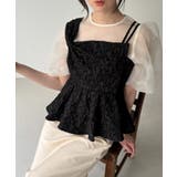 ビッグリボンジャガードキャミソール | JUNOAH | 詳細画像4 