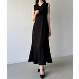 (裏地無し)マーメイドワンピースレーストップスセット | JUNOAH | 詳細画像3