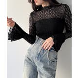 (裏地無し)マーメイドワンピースレーストップスセット | JUNOAH | 詳細画像5