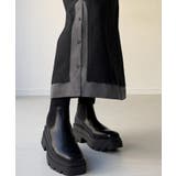 異素材ドッキングデニムスカート | JUNOAH | 詳細画像11