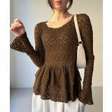 カットレースペプラムトップス | JUNOAH | 詳細画像9 