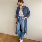 スナップボタン2WAYツイルロングワンピース ゆったり リラックス | JUNOAH | 詳細画像9