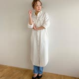 スナップボタン2WAYツイルロングワンピース ゆったり リラックス | JUNOAH | 詳細画像16