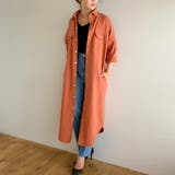 スナップボタン2WAYツイルロングワンピース ゆったり リラックス | JUNOAH | 詳細画像17