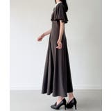 バイカラーピンタックセミフレアワンピース | JUNOAH | 詳細画像13 