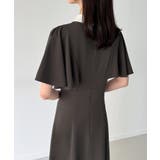 バイカラーピンタックセミフレアワンピース | JUNOAH | 詳細画像14 