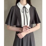 チャコール | バイカラーピンタックセミフレアワンピース | JUNOAH