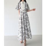 バイカラーピンタックセミフレアワンピース | JUNOAH | 詳細画像5 