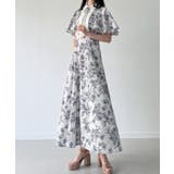 バイカラーピンタックセミフレアワンピース | JUNOAH | 詳細画像6 