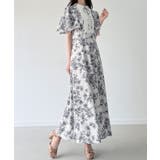 バイカラーピンタックセミフレアワンピース | JUNOAH | 詳細画像7 