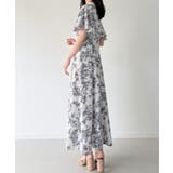 バイカラーピンタックセミフレアワンピース | JUNOAH | 詳細画像9 