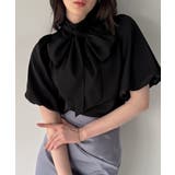 【取り外し可】ボリュームスリーブボウタイブラウス | JUNOAH | 詳細画像9 