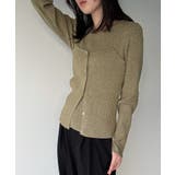 グリーン | 釦ニットビスチェ＋クルーネックリブニットset | JUNOAH